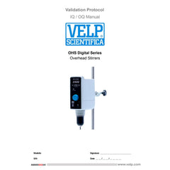 Velp Scientifica A00000381 IQ/OQ Overhead Stirrers Digital Manual