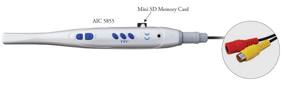 TPC Dental AIC5855 Corded Advance cam Intra-Oral Camera With Mini SD Card