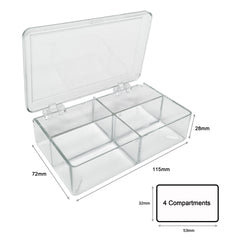 MTC Bio B1203, MultiBox Western Blotting Box, 4 Compartments, 32 x 53 x 28mm each, for Various Gels, 6/pk
