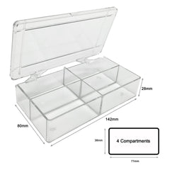 MTC Bio B1204, MultiBox Western Blotting Box, 4 Compartments, 38 x 71 x 28mm each, for Various Gels Including Half-Mini Protein Gels, 6/pk