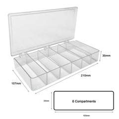 MTC Bio B1206, MultiBox Western Blotting Box, 6 Compartments, 33 x 103 x 35mm each, for Protean 3 (cut-up), 4/pk