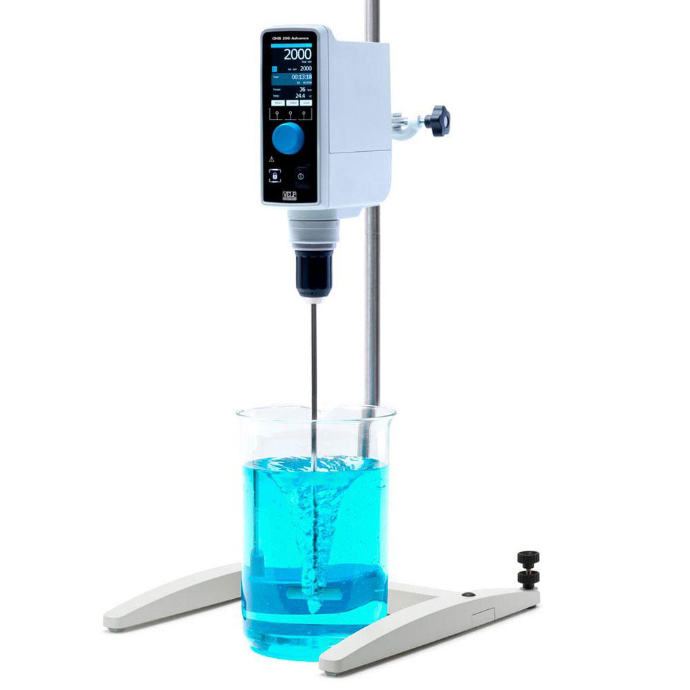 Velp Scientifica F20110480 OHS 200 Advance Overhead Stirrer with 200 Ncm Torque, 115V/60Hz with 3 years warranty