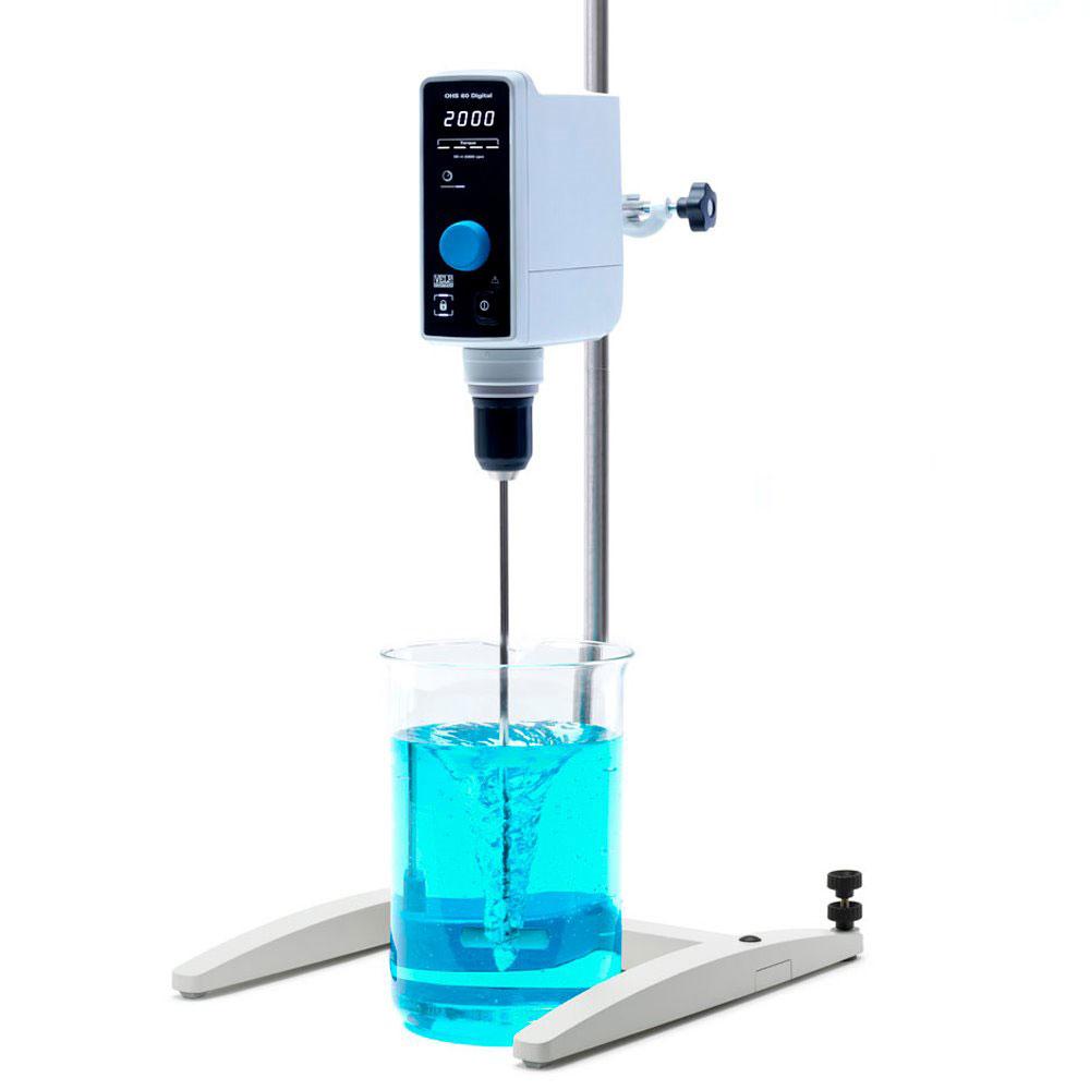 Velp Scientifica SA20110492 OHS 60 Digital Overhead Stirrer with Stand, Shaft and Clamp, 115V/60Hz with 3 years warranty