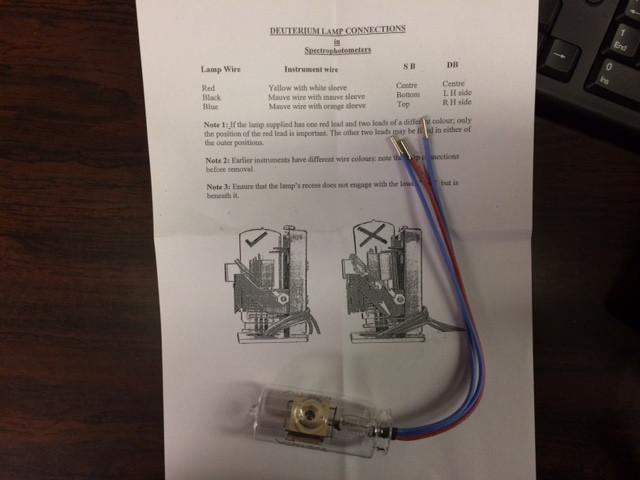 BUCK Scientific 2202-0142 Deuterium Lamp