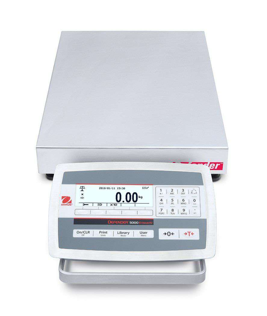 Ohaus D52XW12RQR5 Defender 5000 Low Profile Bench Scale, 25 x 0.001 lbs with Warranty
