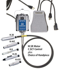 Foredom SR Hang-Up Motor Metal Speed Control M.SR-SCT Choice of Handpiece