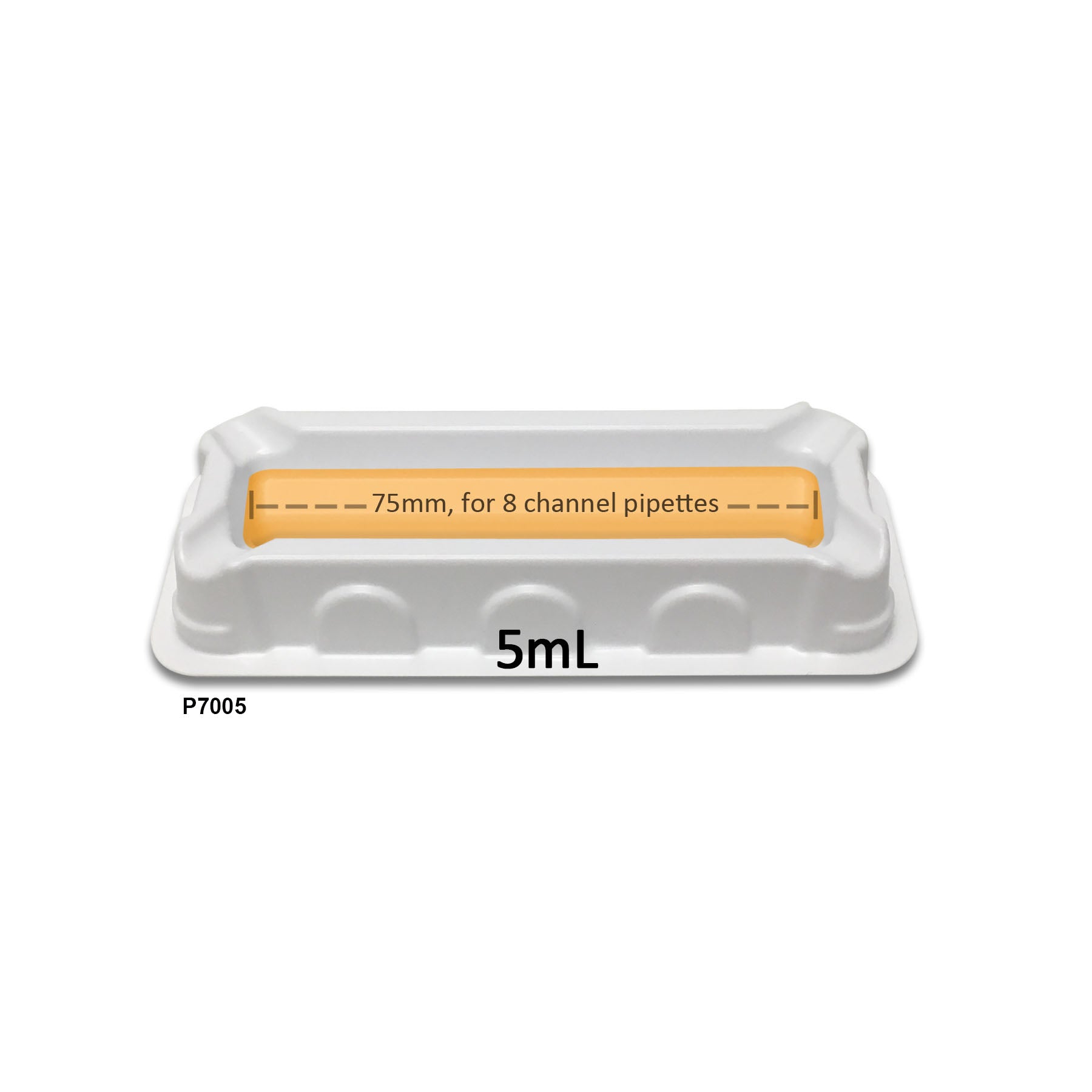 MTC Bio P7005-1S, Aspir-8 Solution Reservoir, 5ml, Sterile, Individually Wrapped, 100/cs