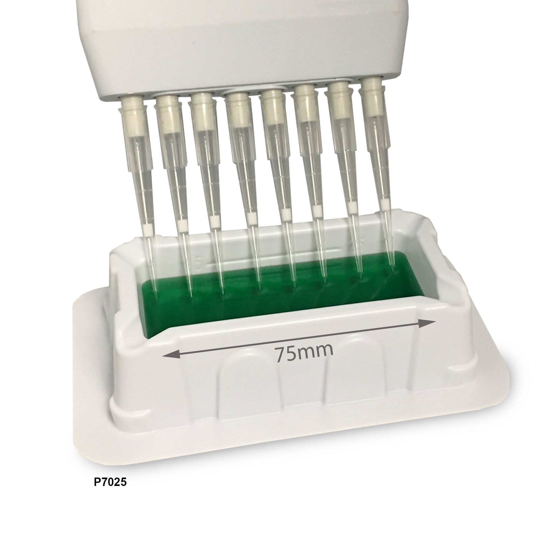 MTC Bio P7025-1S, Aspir-8 Solution Reservoir, 25ml, 8-Channel Only, Sterile, Individually Wrapped, 100/cs