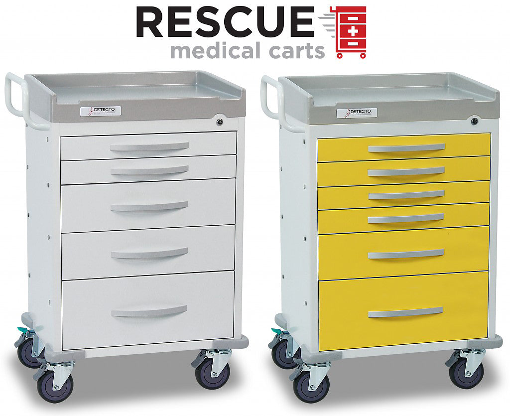 Detecto RC333369BLU RESCUE Medical Cart, Blue