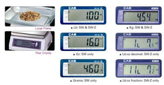 CAS SW-20RS, 20 x 0.01 lbs, SW-RS POS Interface Scale with 1 Year Warranty