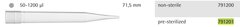 Sartorius 791201 Optifit Tip, Single Tray, Sterile, 50-1200 uL (Pack of 960) with Warranty