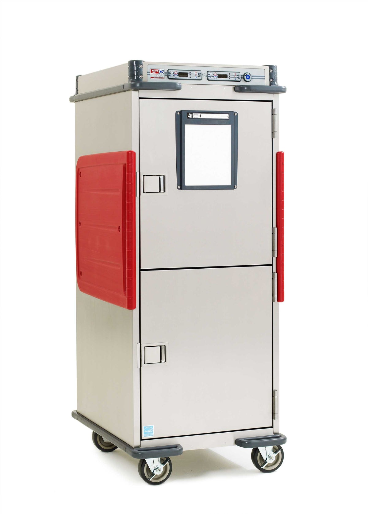 Metro C5T9D-DSFA C5 T-Series Heated Transport Cabinet, Full Height, Dutch Solid Doors, Fixed Lip Load Slides, 120V, 60Hz, 1400W