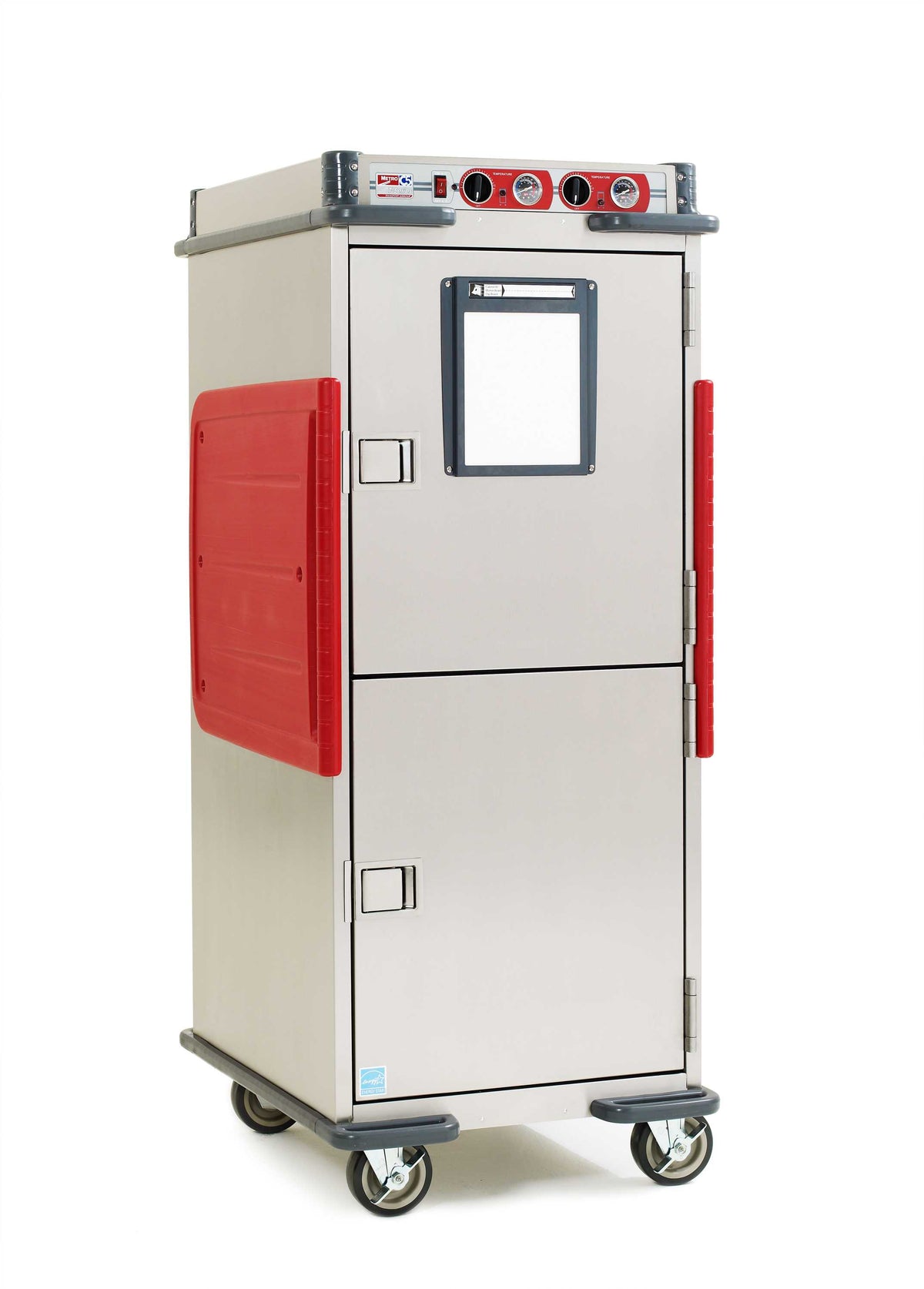 Metro C5T9DX-ASB C5 T-Series Heated Transport Cabinet, Full Height, Dutch Solid Doors, Adjustable Bottom Load Slides, 220-240V, 50/60Hz, 1176-1400W