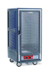 Metro C537-HXFC-4-BUA C5 3 Series Insulated Holding Cabinet, 3/4 Height, Full Length Clear Door, Fixed Wire Slides, 220-240V, 50/60Hz, 1681-2000W, Blue