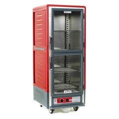 Metro C539-HLDC-S C5 3 Series Insulated Holding Cabinet, Full Height, Dutch Clear Doors, 4 Adjustable Wire Shelves, 120V, 60Hz, 1440W, Red