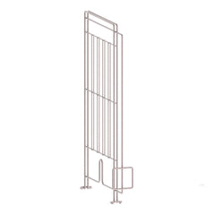 Metro PBDIV14-1NK4 Gravity-Fed Pizza Box Divider for 14" Wide Super Erecta Wire Shelves