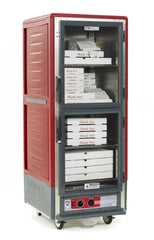 Metro C539-HLDC-S C5 3 Series Insulated Holding Cabinet, Full Height, Dutch Clear Doors, 4 Adjustable Wire Shelves, 120V, 60Hz, 1440W, Red