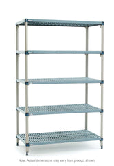 MetroMax Q 5Q427G3 5-Shelf Plastic Industrial Shelving Starter Unit, 21" x 30" x 74"