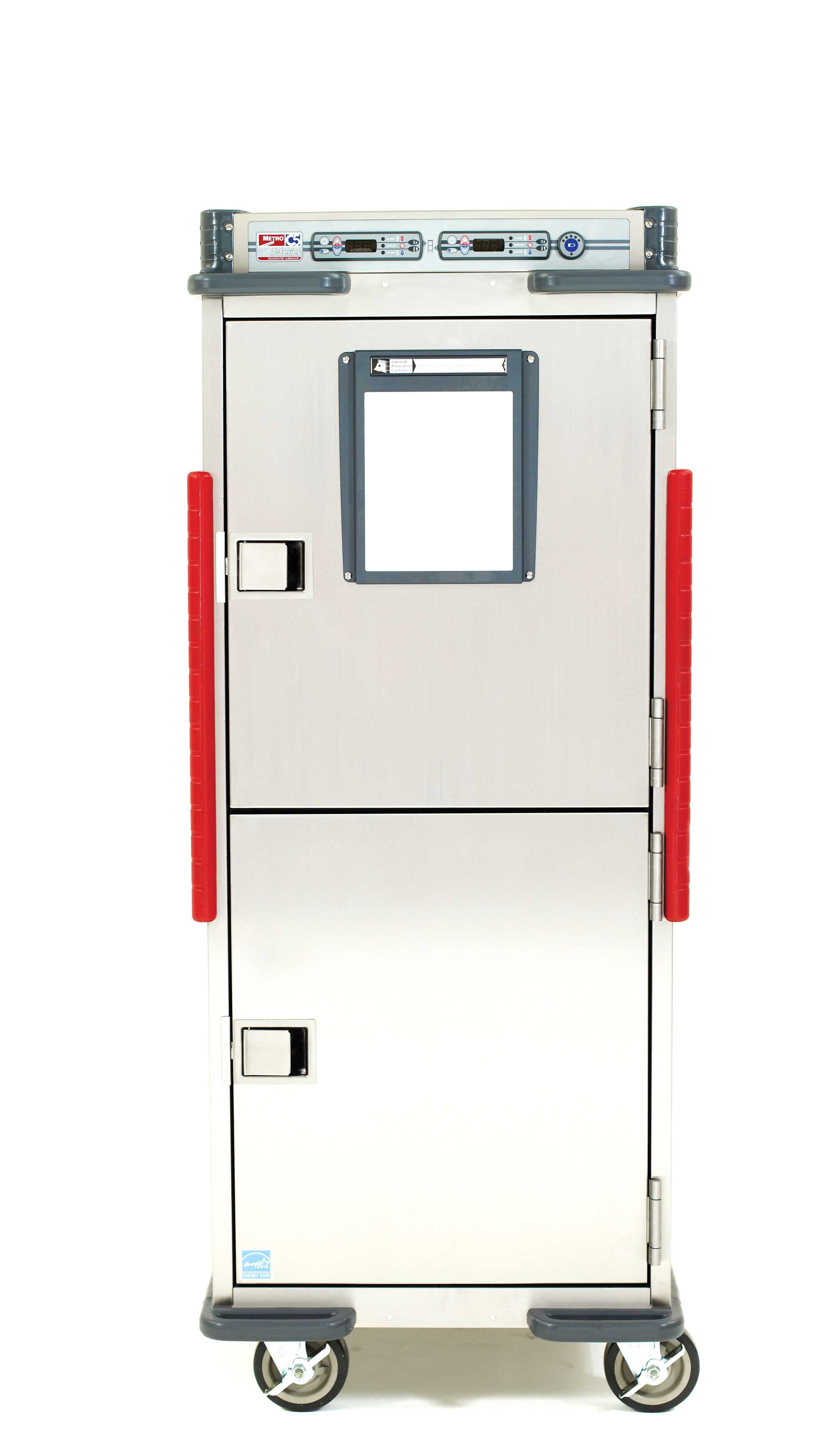 Metro C5T9D-DSFA C5 T-Series Heated Transport Cabinet, Full Height, Dutch Solid Doors, Fixed Lip Load Slides, 120V, 60Hz, 1400W