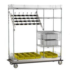 Metro CPCD3/2LC Super Erecta Wire Catheter Procedure Cart, Deluxe Combination Style, 24" x 60" x 68"