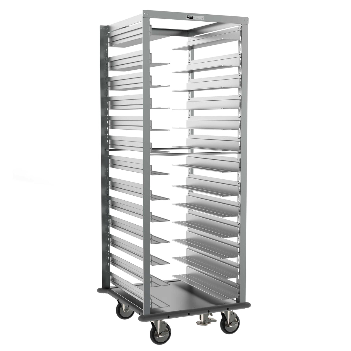 Metro RD78NA33A71 Adjustable Pan Rack with Gray Continuous Bumper and Floor Lock, 26.375" x 28" x 69.5"
