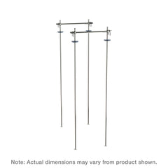 Metro TTA21S Top-Track Stationary Intermediate Unit Kit for 21" Wide Super Erecta Wire Shelving, Stainless Steel