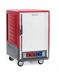 Metro C535-MXFS-UA C5 3 Series Insulated Moisture Heated Holding/Proofing Cabinet, 1/2 Height, Full Length Solid Door, Universal Wire Slides, 220-240V, 50/60Hz, 1681-2000W, Red