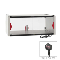 Metro HSX2442-EKIT-UK Super Erecta Hot Enclosure Kit with Stainless Steel Heated Shelf, 220-240V, 504-600W, Type G Plug, 42.7" x 27.7" x 17.4"