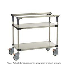 Metro MS1830-FSFS PrepMate MultiStation 30" Prep Station, Solid Stainless Steel top and bottom shelves with Stainless Steel posts