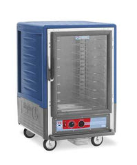 Metro C535-HXFC-U-BUA C5 3 Series Insulated Holding Cabinet, 1/2 Height, Full Length Clear Door, Universal Wire Slides, 220-240V, 50/60Hz, 1681-2000W, Blue