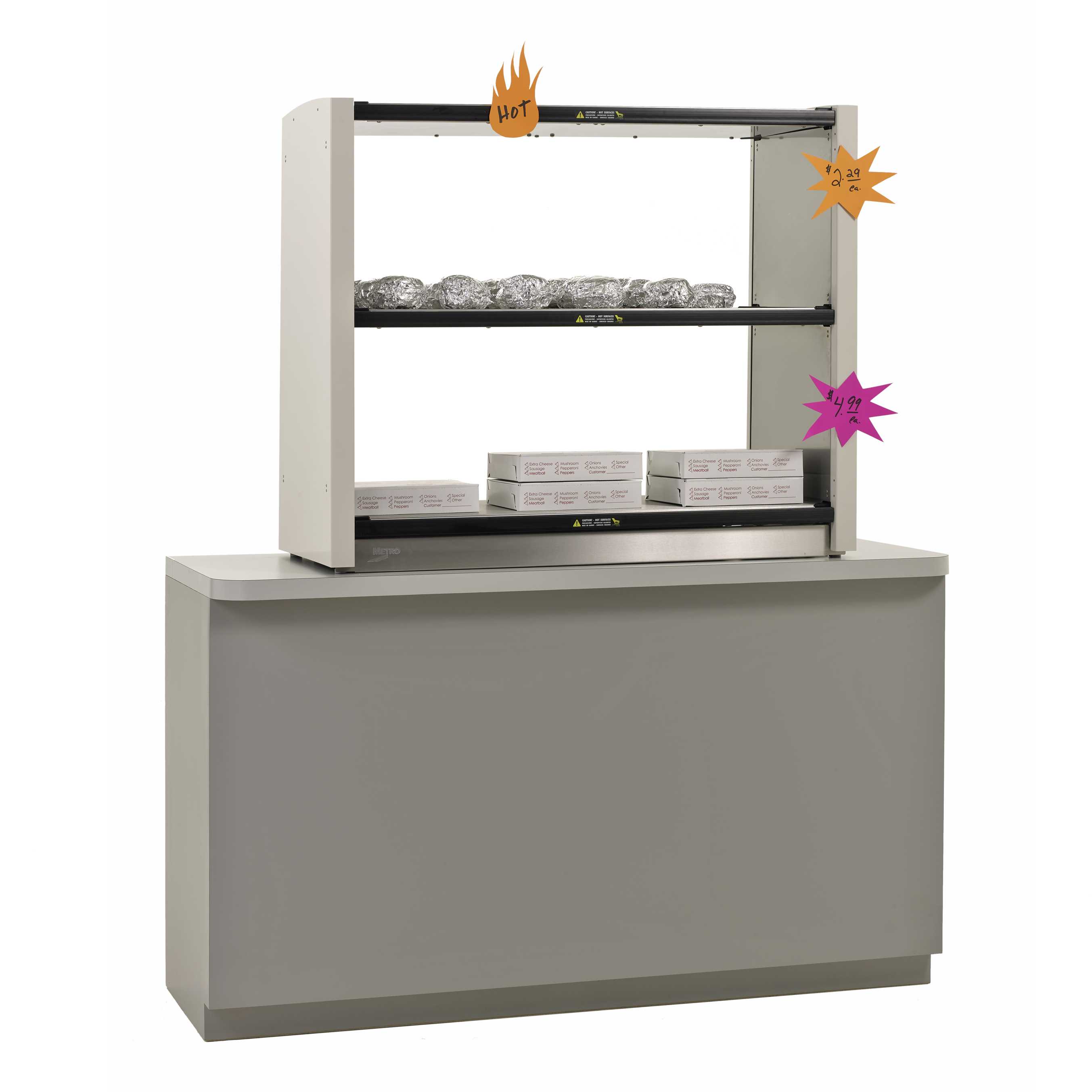 Metro2Go GG2C-HS1842 Grab and Go 2-Shelf Hot Station, 120V, 800W