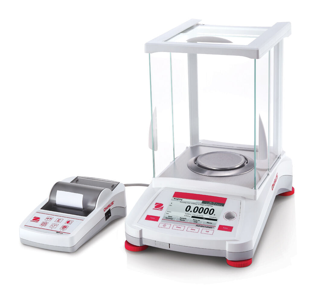 OHAUS AX224/E ADVENTURER ANALYTICAL BALANCE 220g 0.0001g 0.1mg 2 YEAR WARRANTY