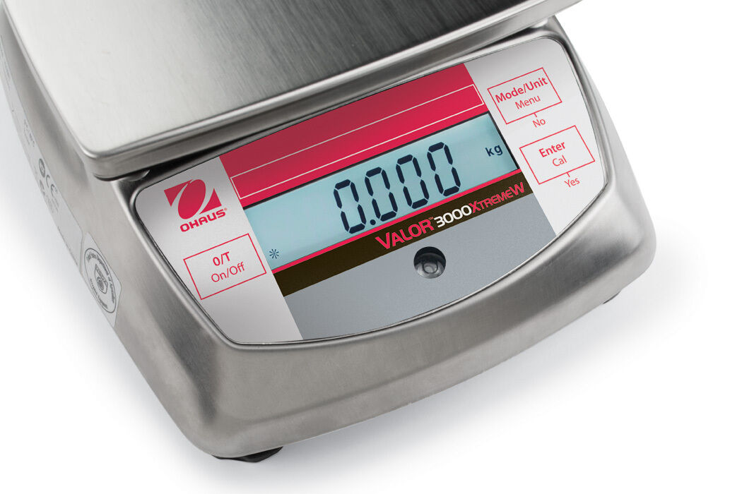 OHAUS VALOR V31XH4 4000g 0.1g STAINLESS STEEL COMPACT PRECISION FOOD SCALE