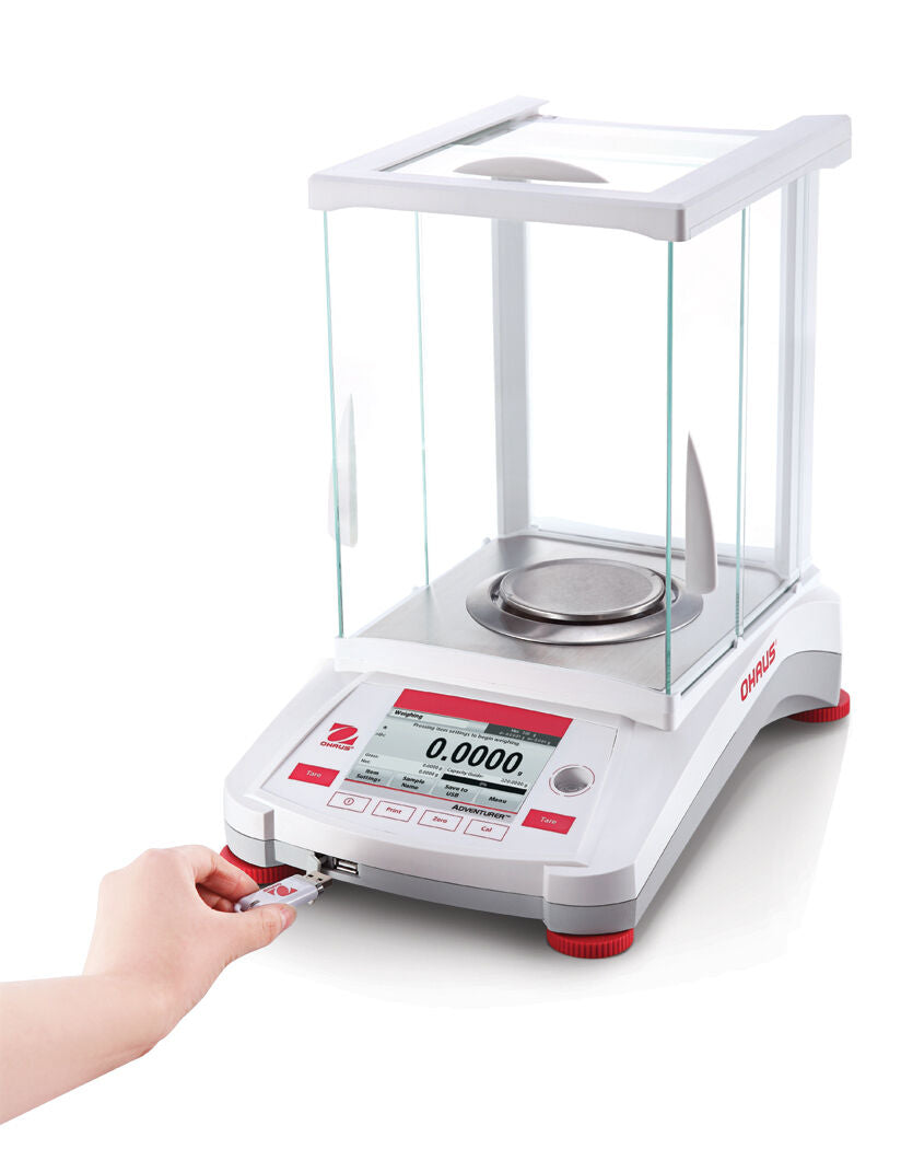 OHAUS AX124/E ADVENTURER ANALYTICAL BALANCE 120g 0.0001g 0.1mg -2 YEAR WARRANTY