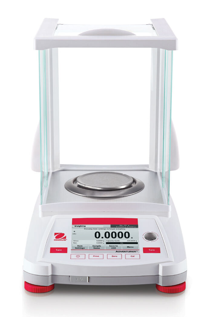 OHAUS AX124 ADVENTURER ANALYTICAL BALANCE 120g 0.0001g 0.1mg - 2YEAR WARRANTY