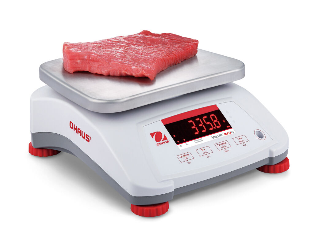 OHAUS VALOR V41PWE6T 6000g 1g WATER RESISTANT COMPACT FOOD SCALE